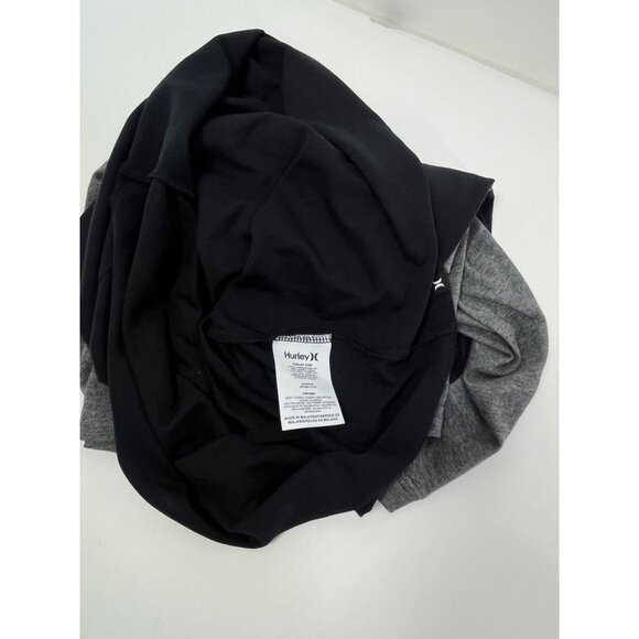 Hurley TShirt Baseball Tee Nike Dri Fit Black Grey Hurley Baseball Tee Mens M - Picture 9 of 10